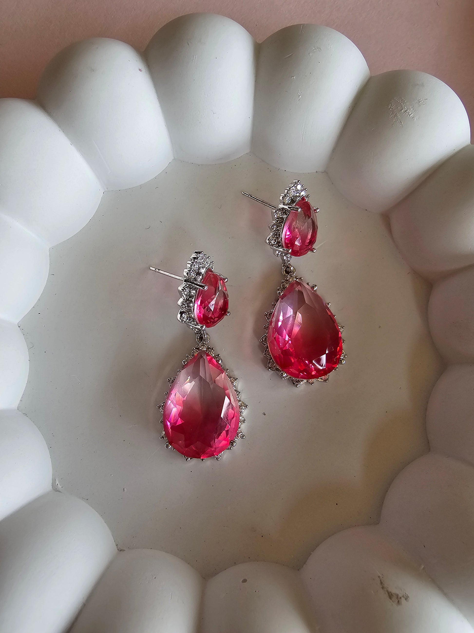 Rose Radiance Drop Earrings