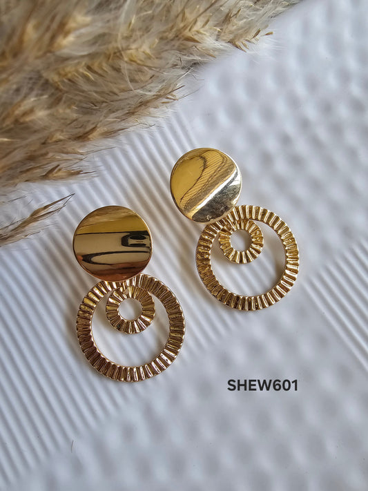 Golden Eclipse Hoops