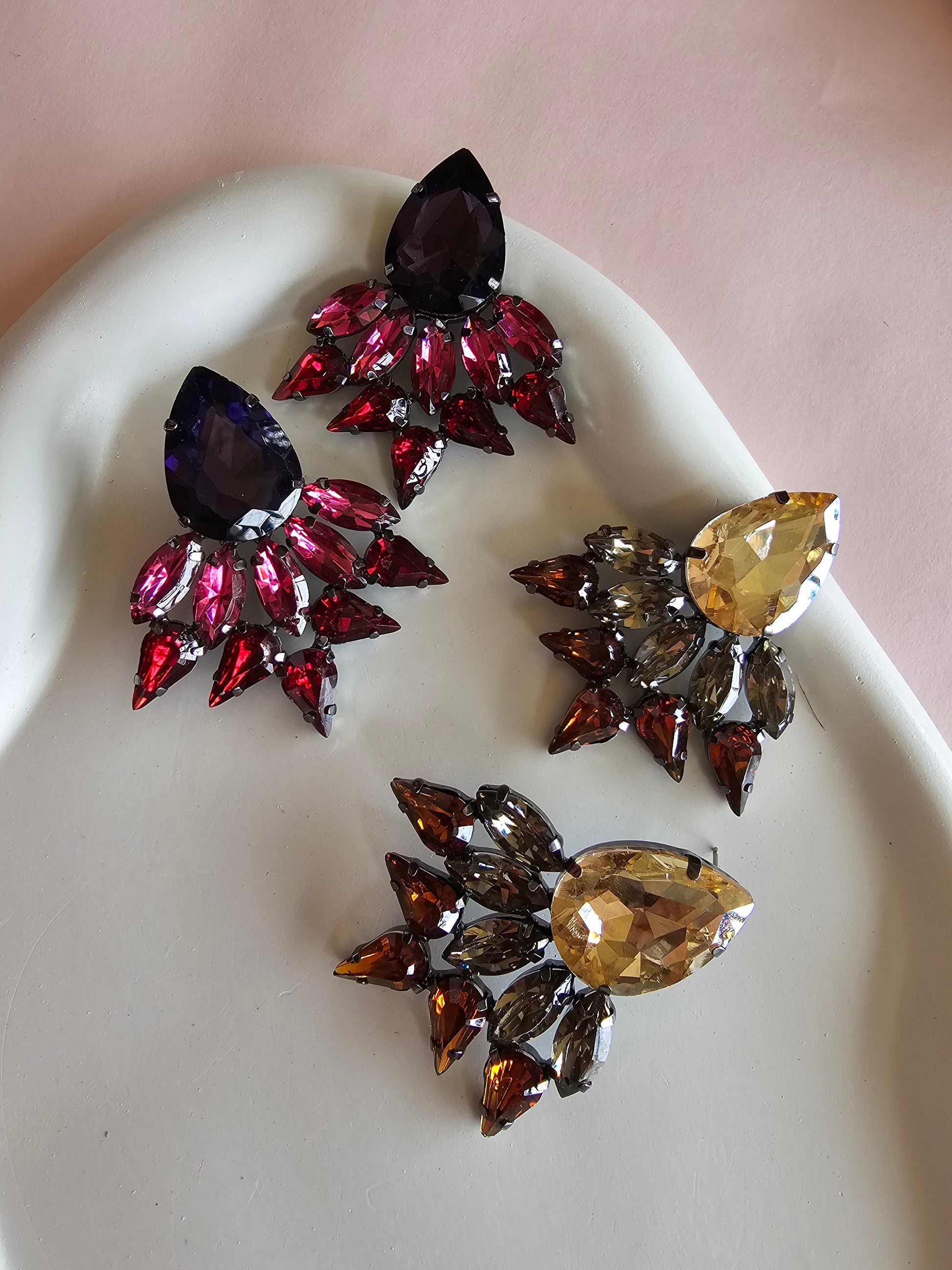 Crimson Bloom Studs