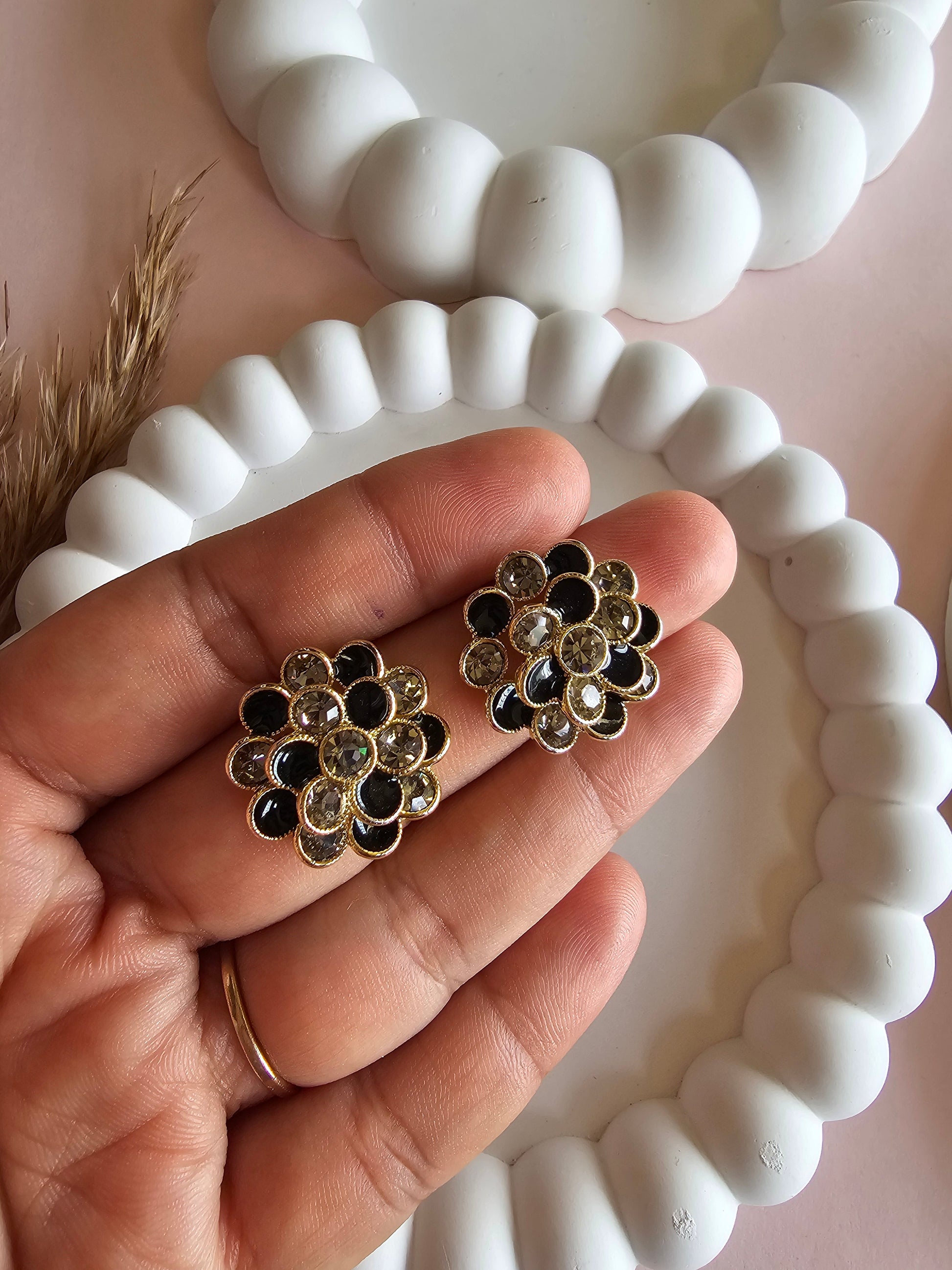 SpinStone Stud Earrings