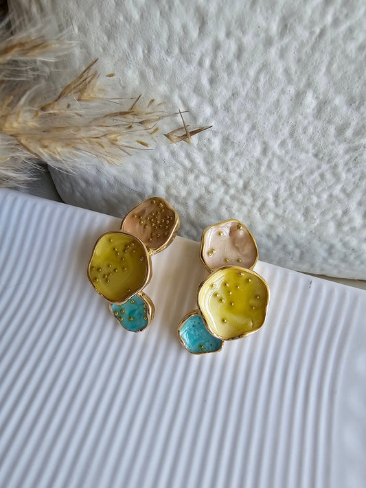 Petal Bloom Earrings yellow
