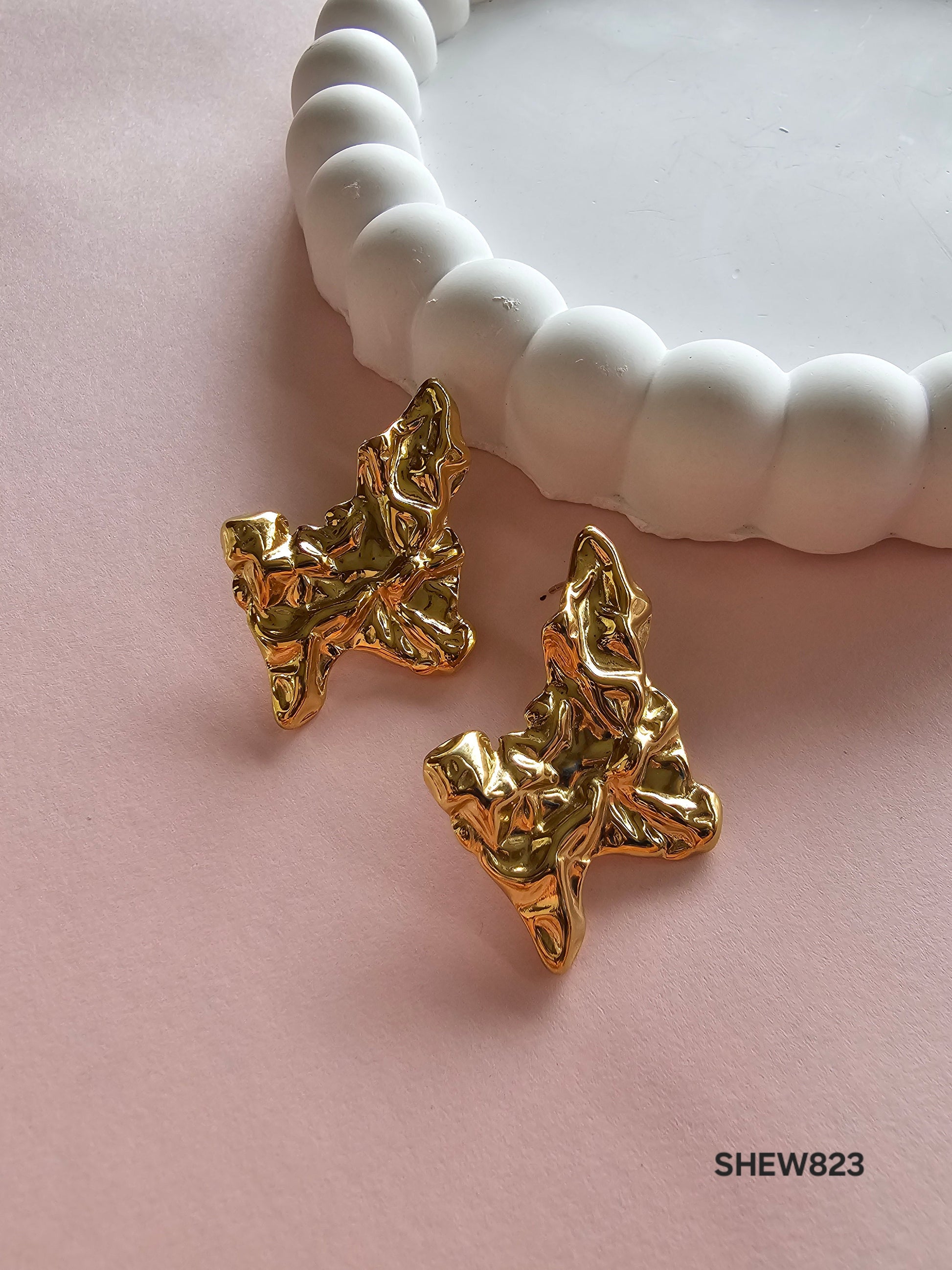 Molten Leaf Studs