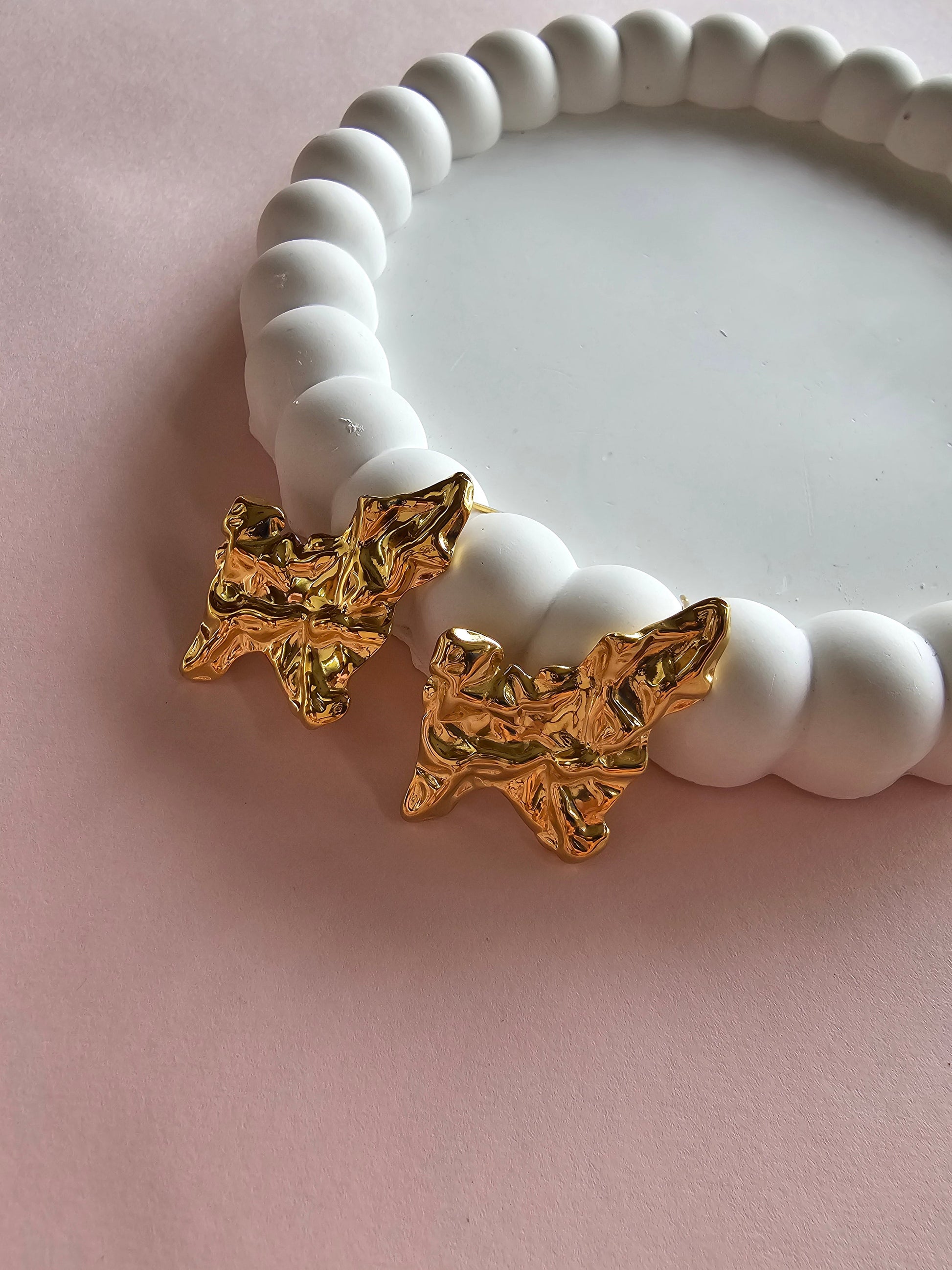 Molten Leaf Studs
