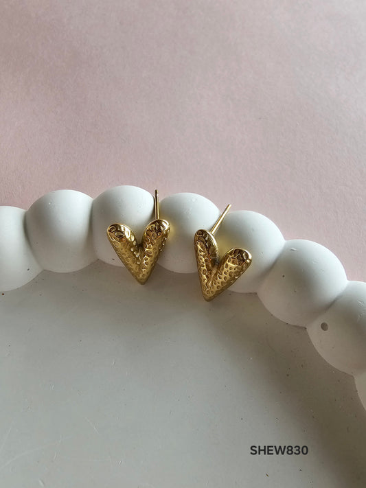 Petite Heart Studs
