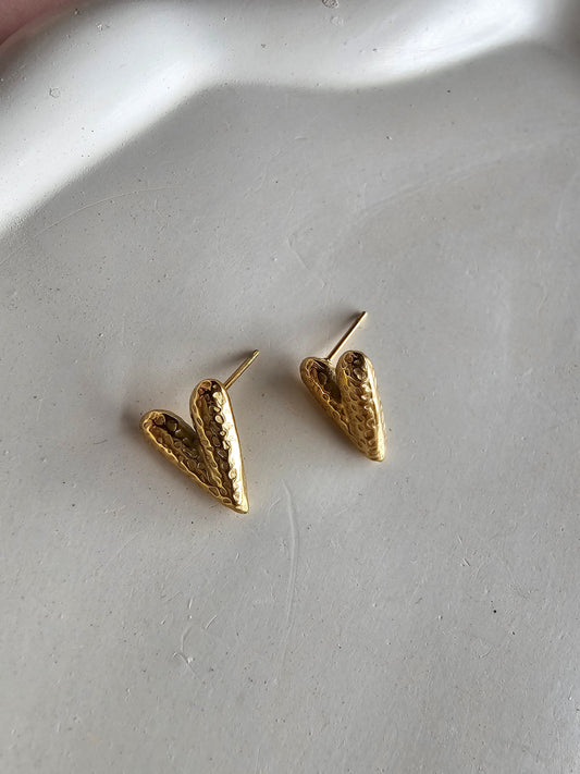Petite Heart Studs