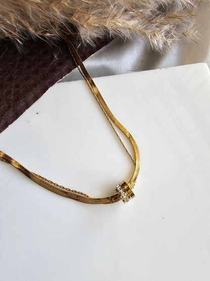 Celeste Duo Layered Necklace