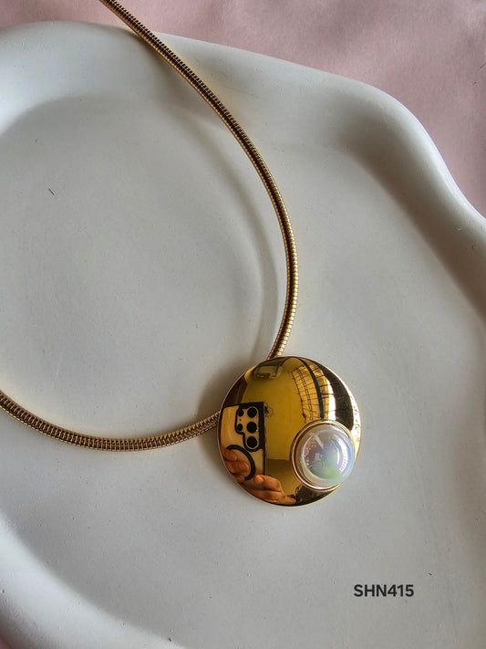 Eclipse Glow Pendant Necklace