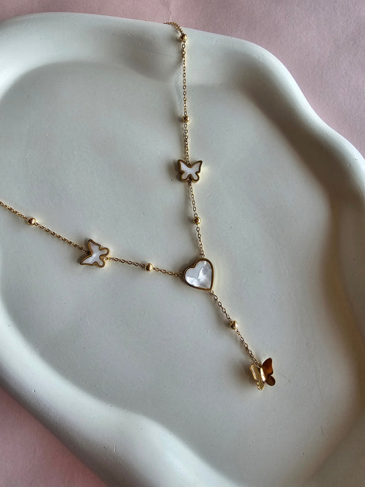 Butterfly Heart Lariat