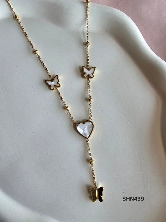 Butterfly Heart Lariat