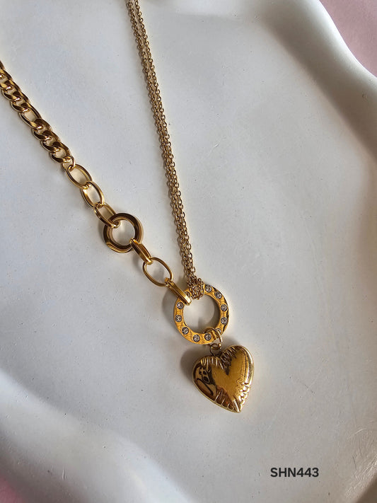 Aurora Vintage Heart Necklace