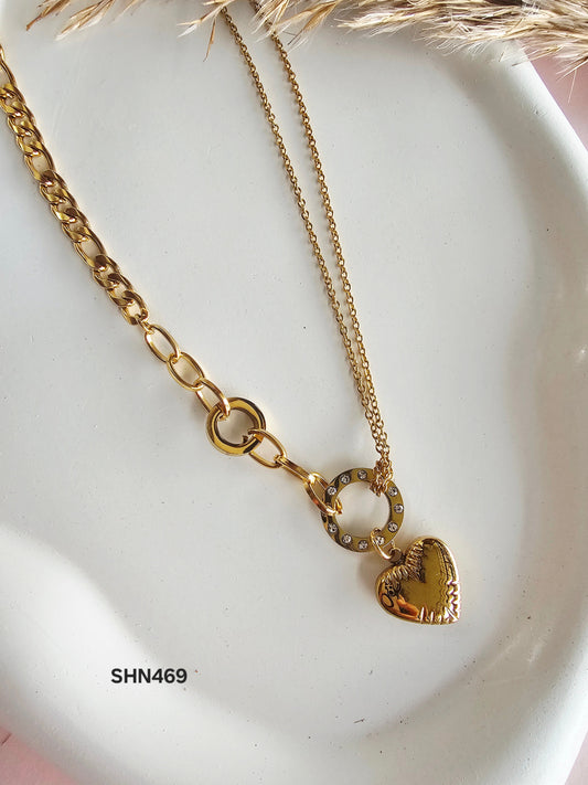 Golden Heartshine Necklace