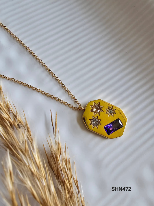 Cosmic Glow Pendant Necklace