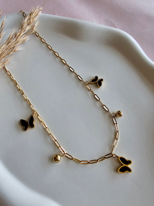 Midnight Butterfly Chain