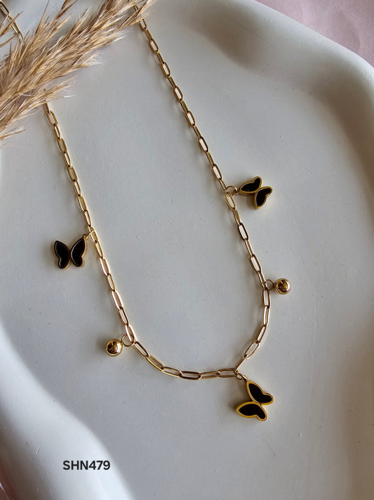 Midnight Butterfly Chain