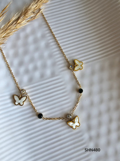 Pearl Butterfly Charm