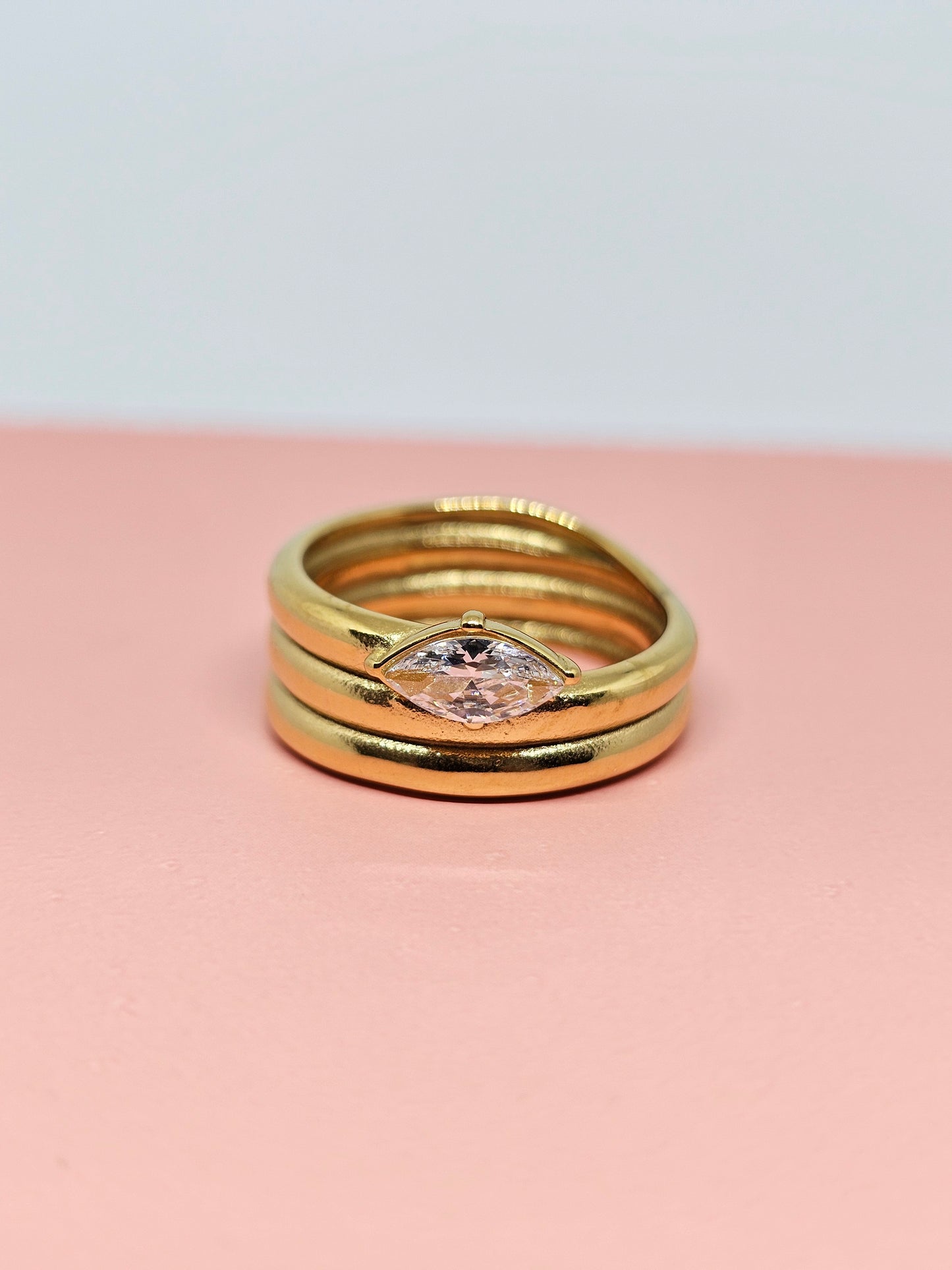 Marquise Duo Ring