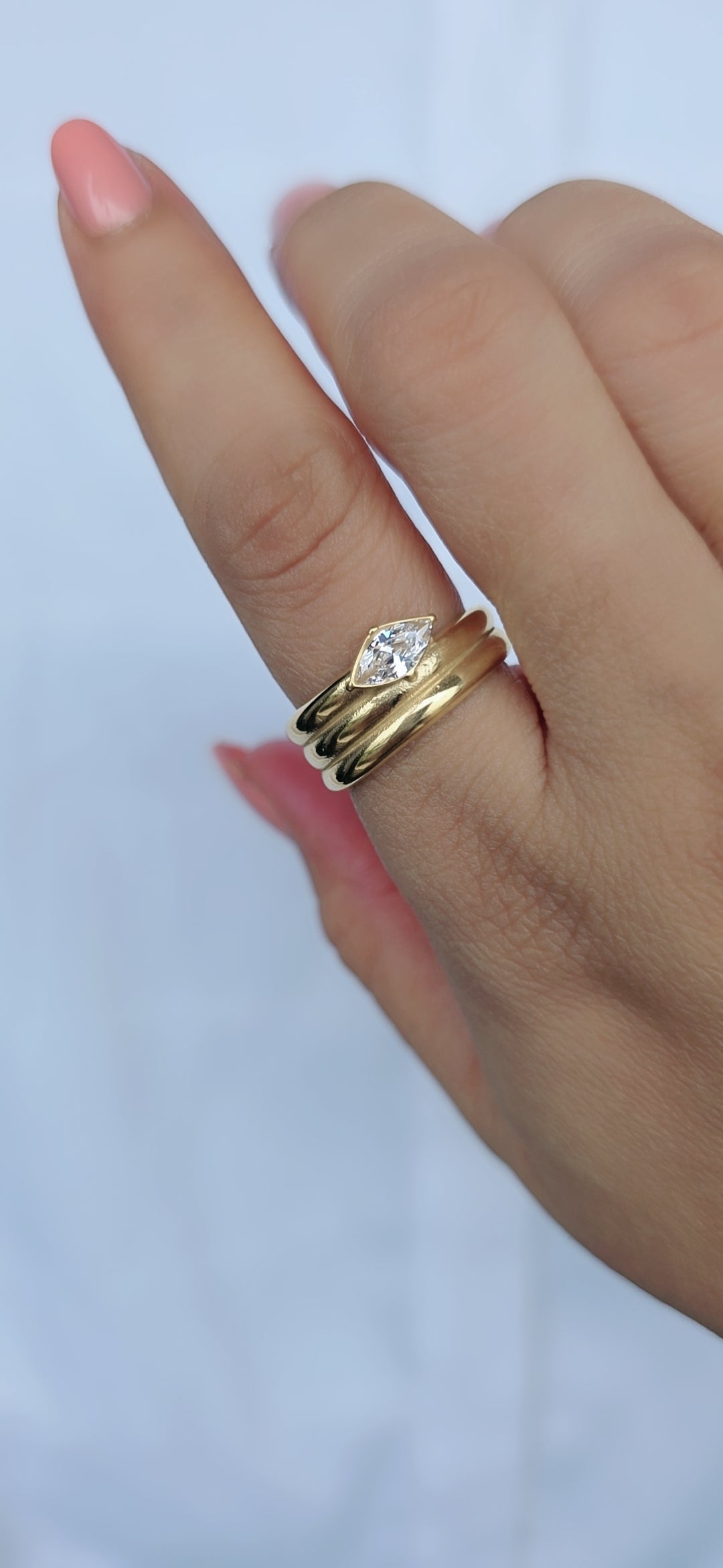 Marquise Duo Ring
