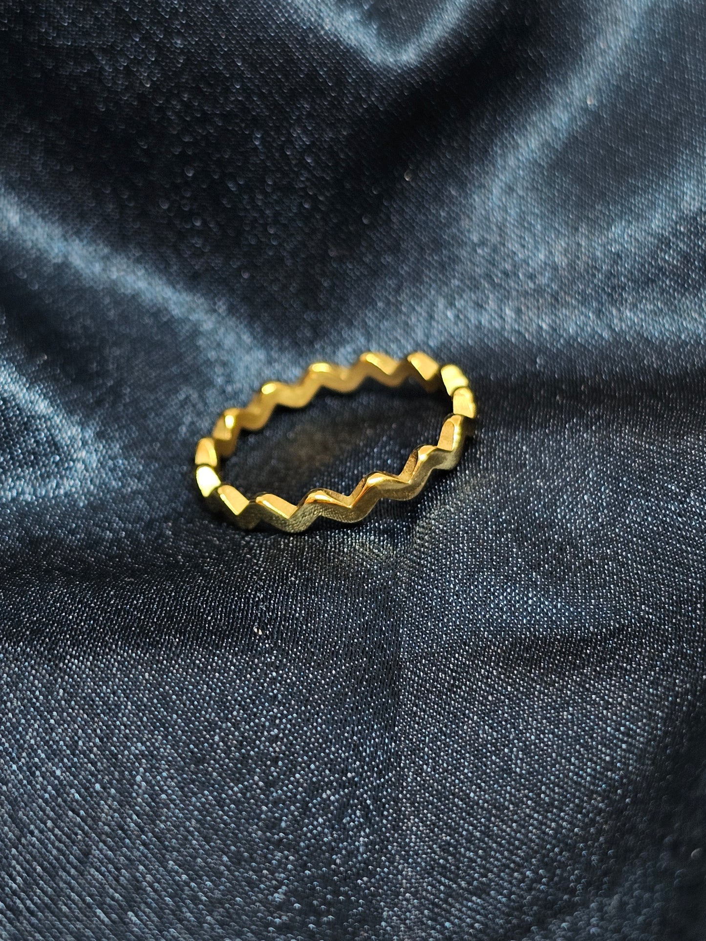 Zigzag Edge Ring