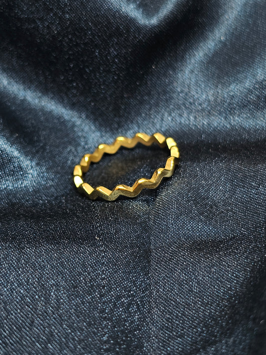Zigzag Edge Ring