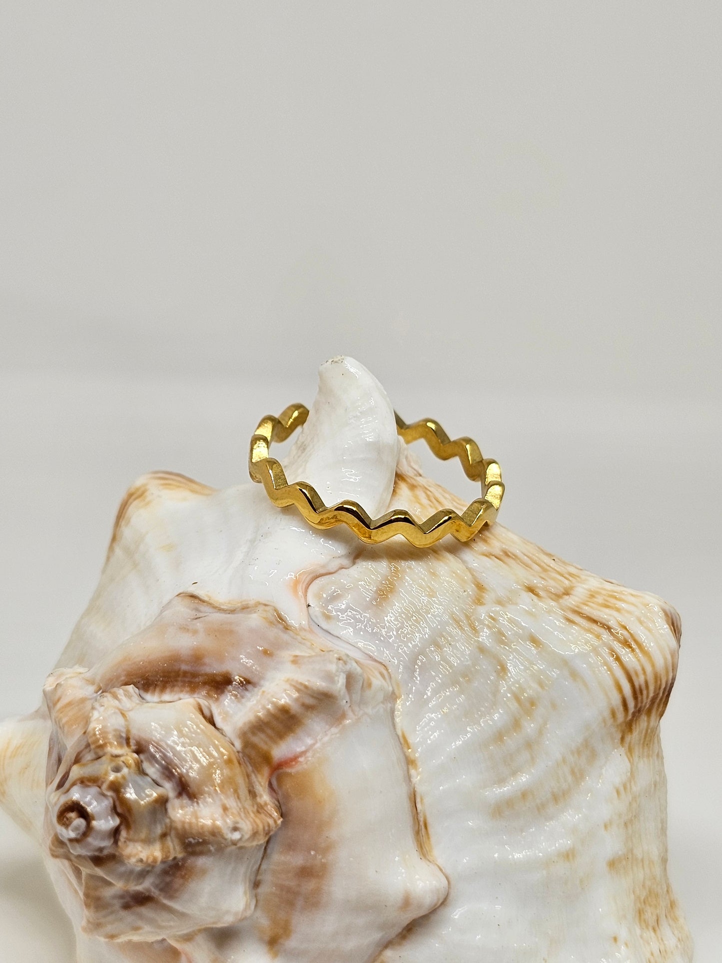 Zigzag Edge Ring