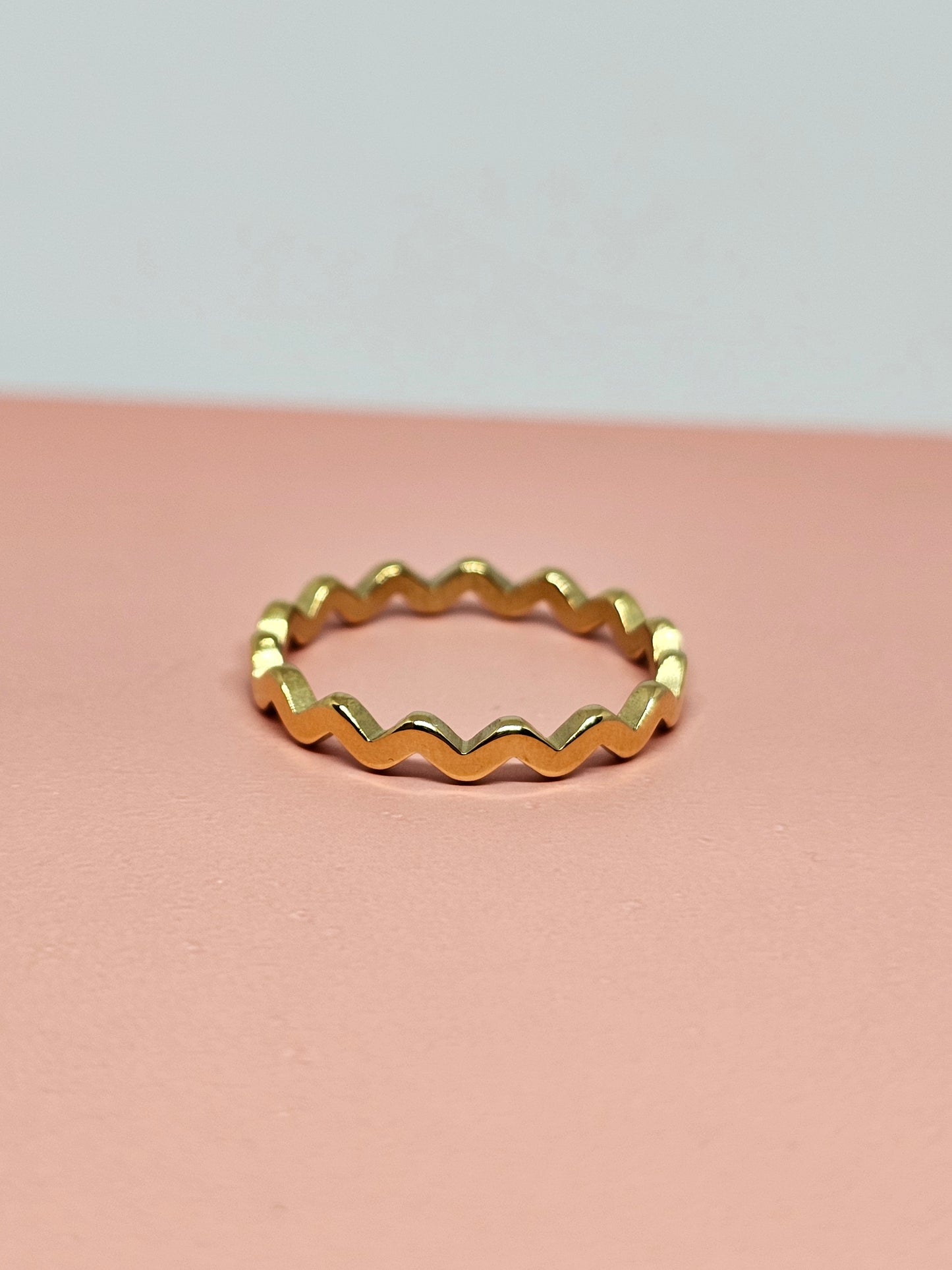 Zigzag Edge Ring