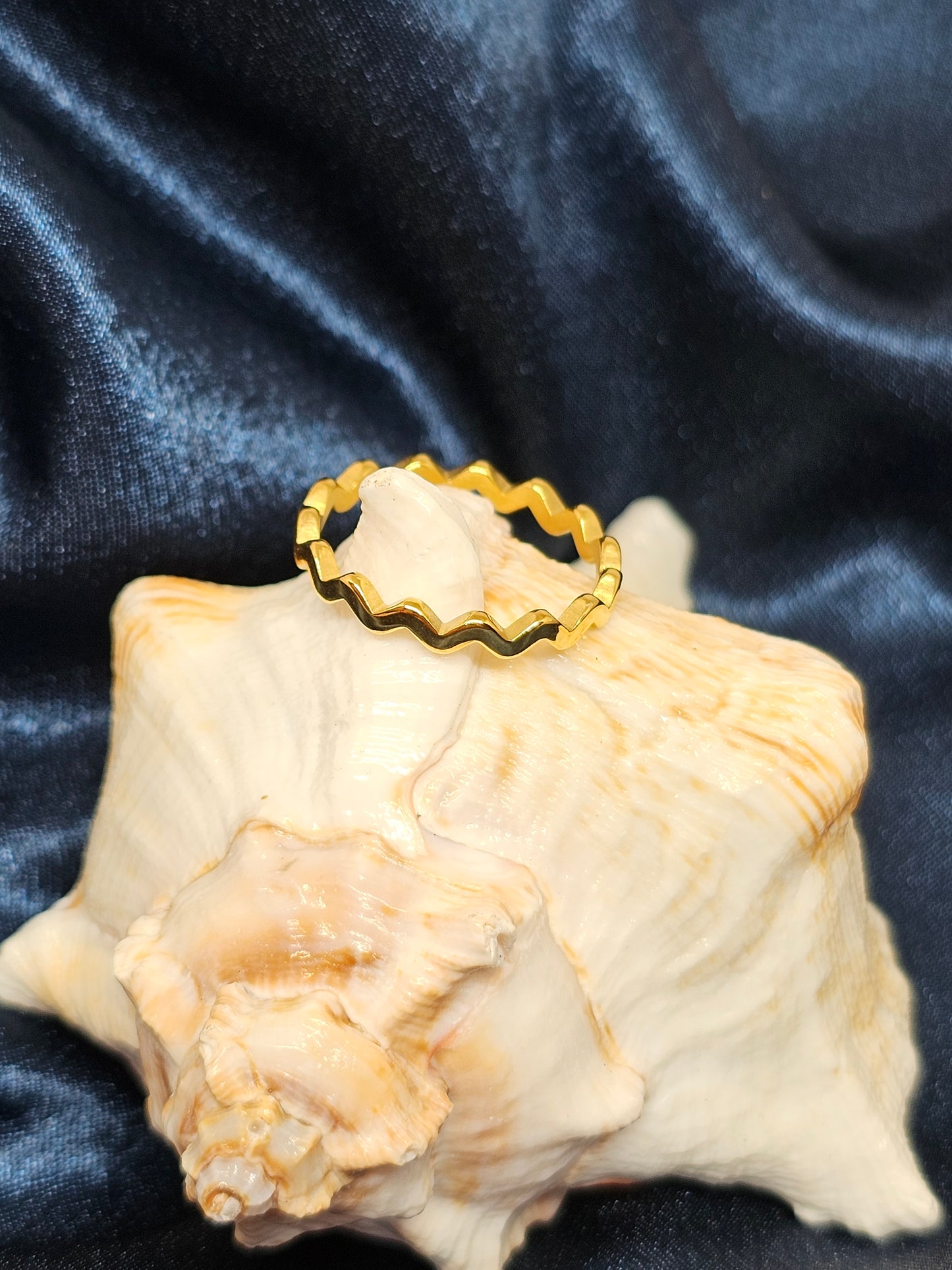 Zigzag Edge Ring