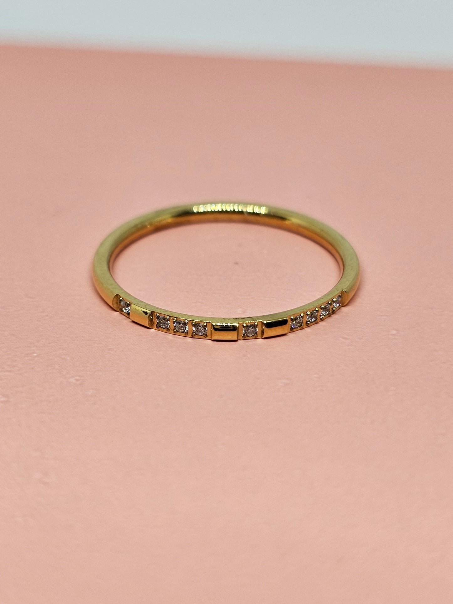 Tiny diamond ring