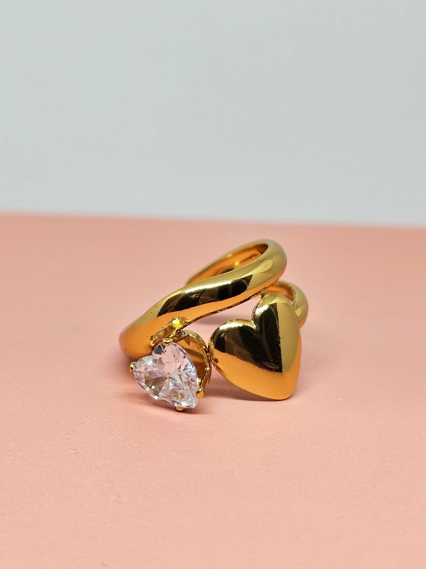 Twin Heart Ring