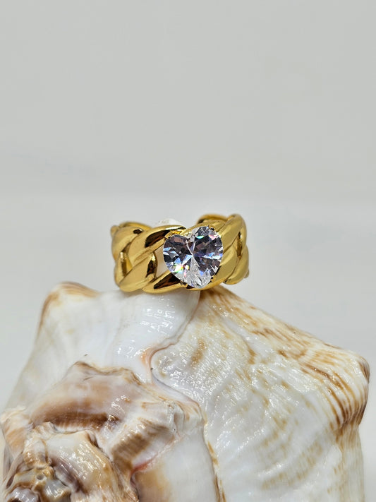 Heart Link Ring