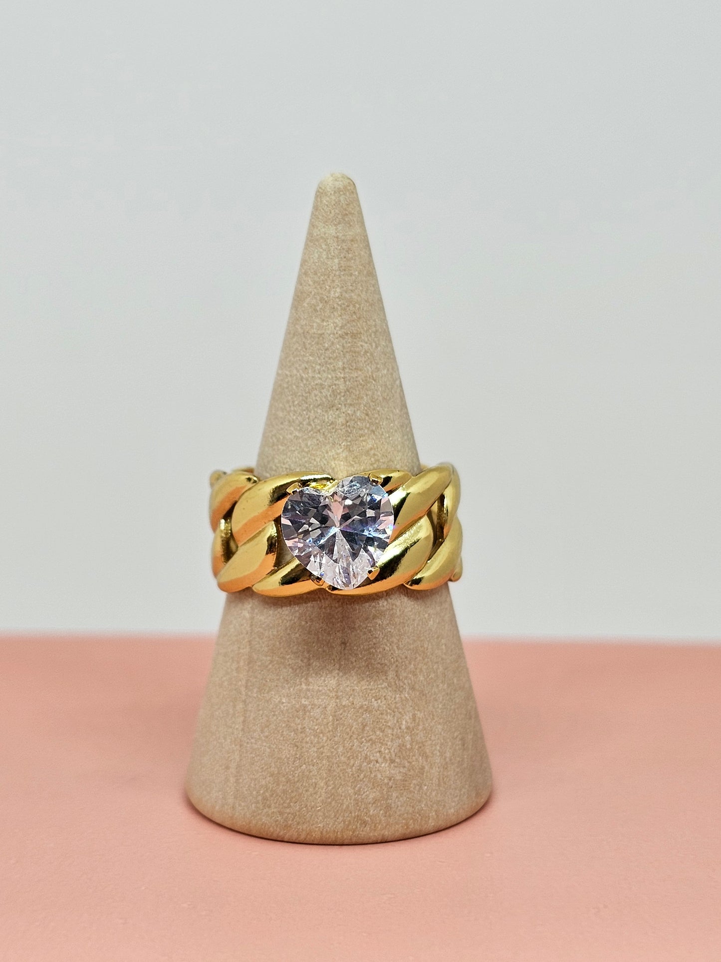 Heart Link Ring