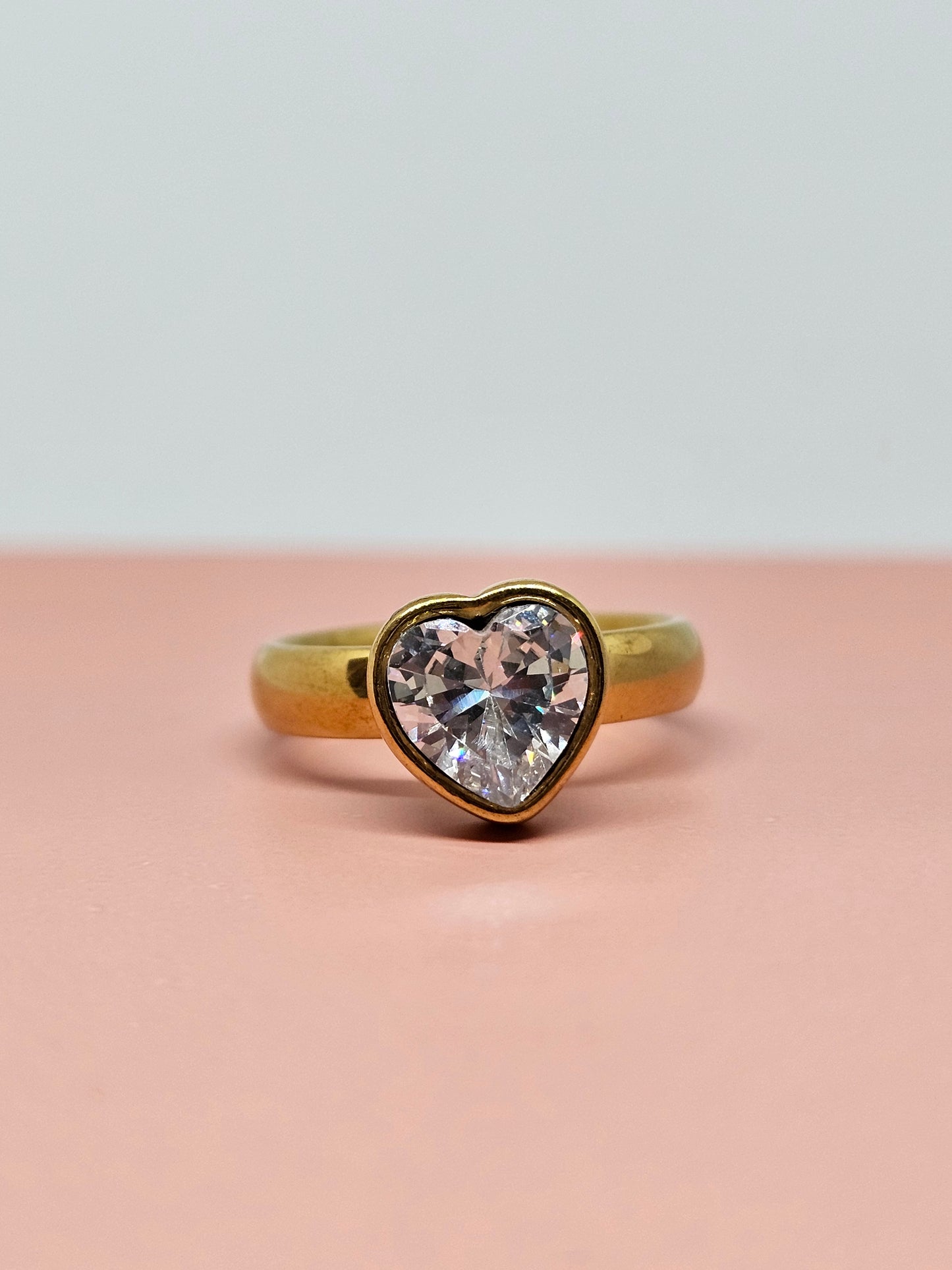 Crystal Heart Ring