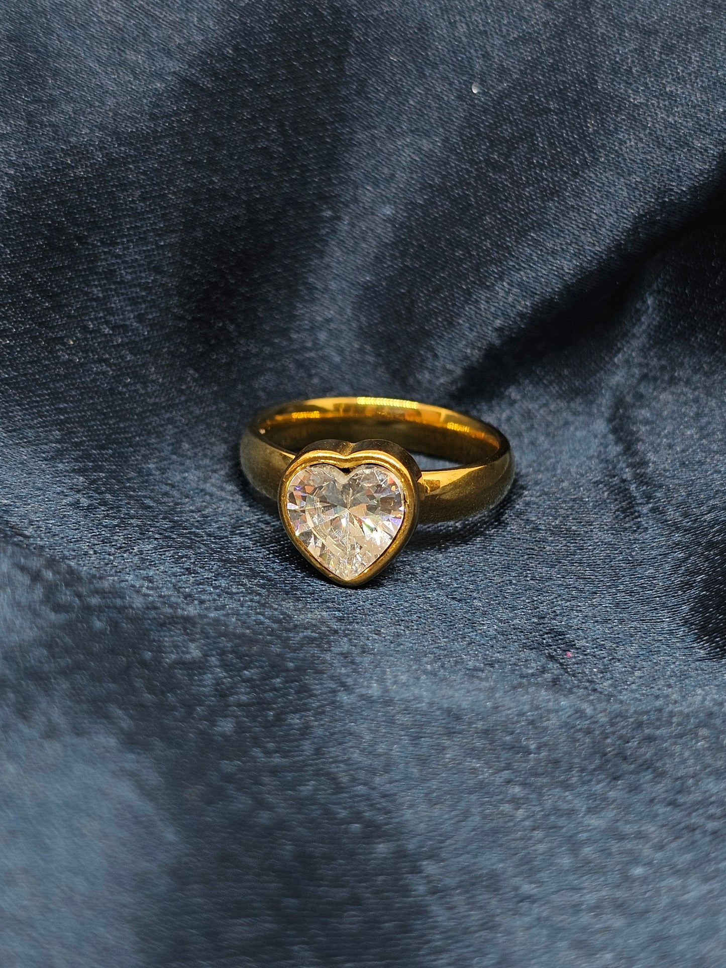 Crystal Heart Ring