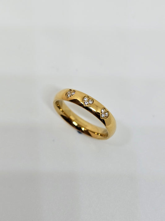 Tiny Hearts Ring