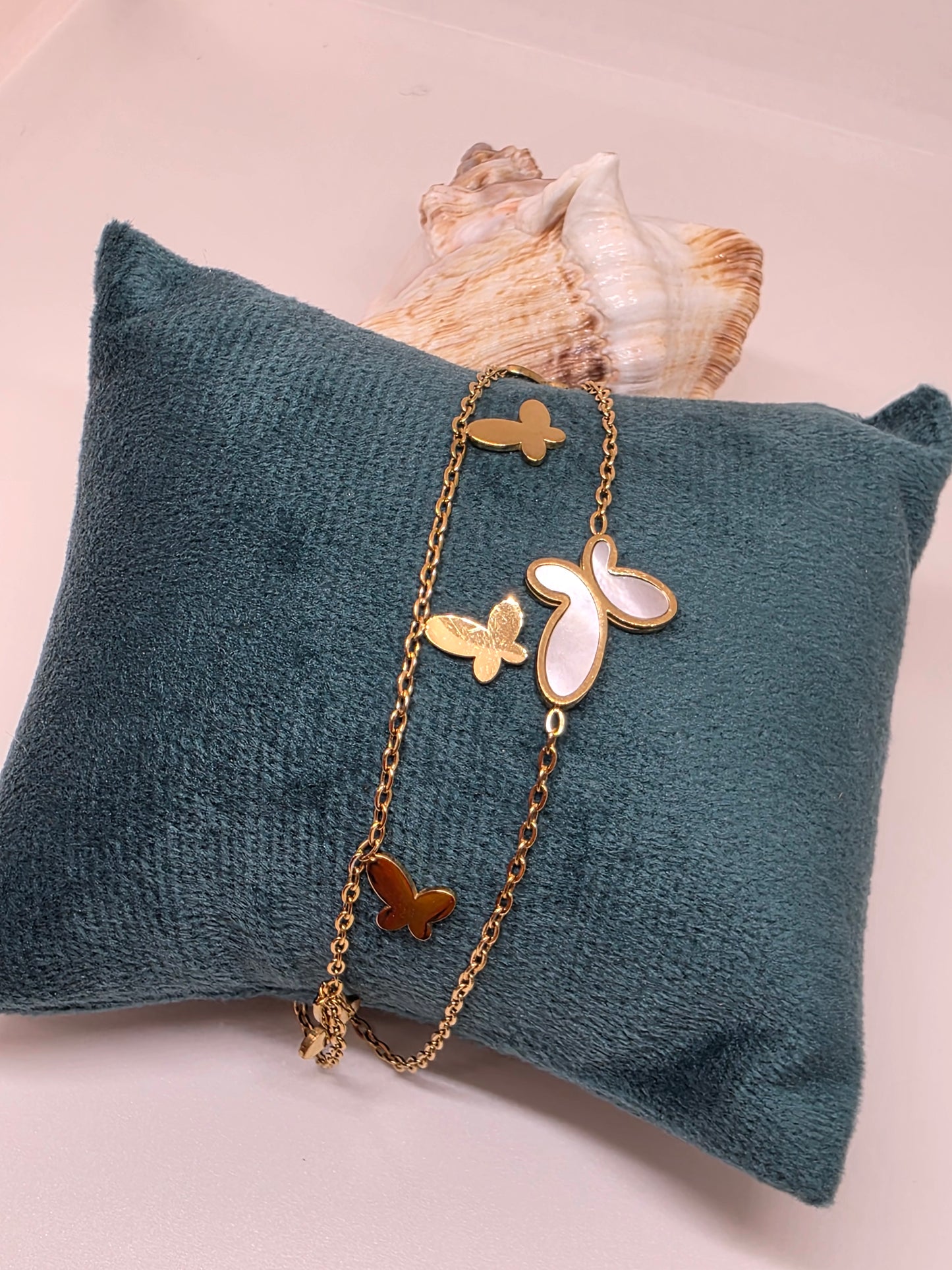 The Fluttering Grace Double-Layer Butterfly Bracelet