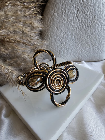 Twist Bloom Statement Cuff