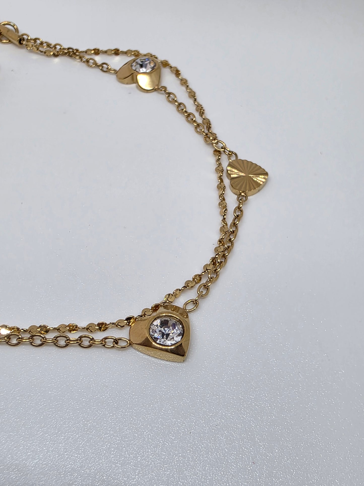 Golden Solstice Heart Bracelet