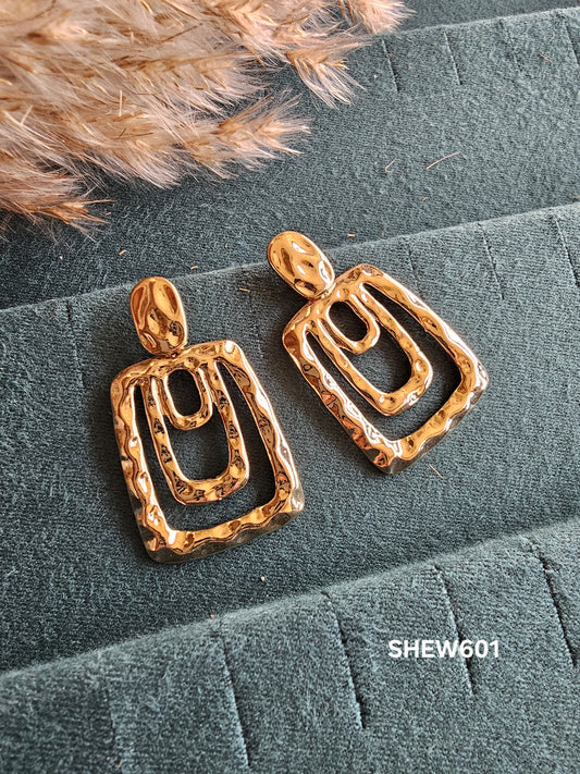 Molten Luxe Frame Earrings