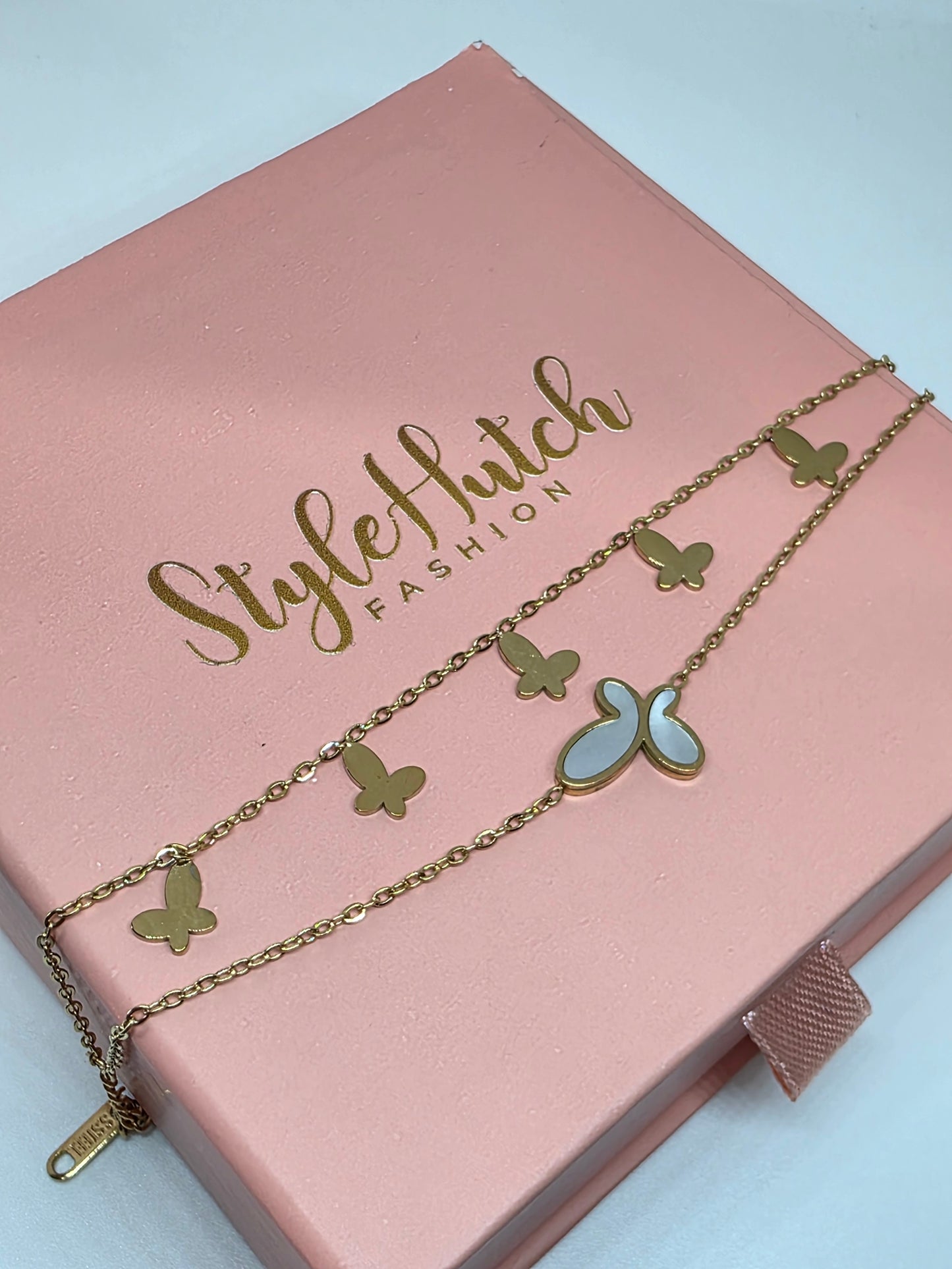 The Fluttering Grace Double-Layer Butterfly Bracelet