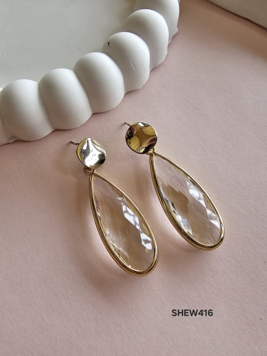 Glistening Teardrop Earrings