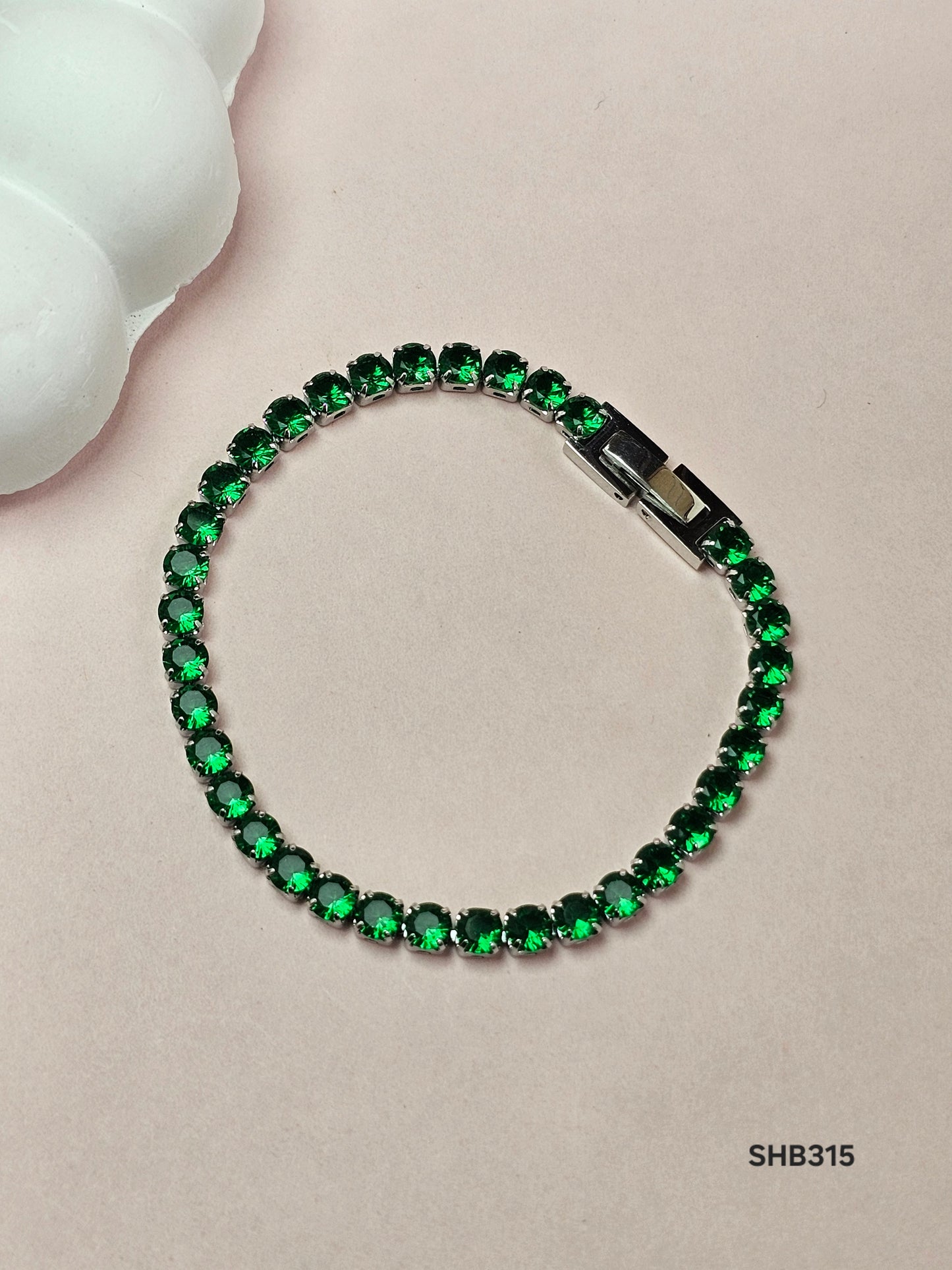 Emerald Green Tennis Bracelet – Classic Sparkle