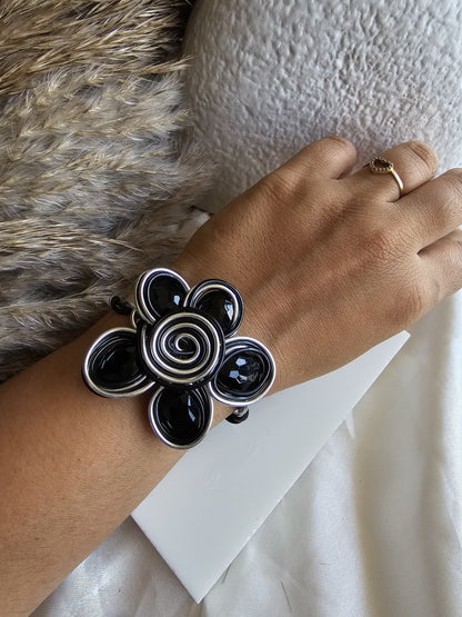 Twist Bloom Statement Cuff