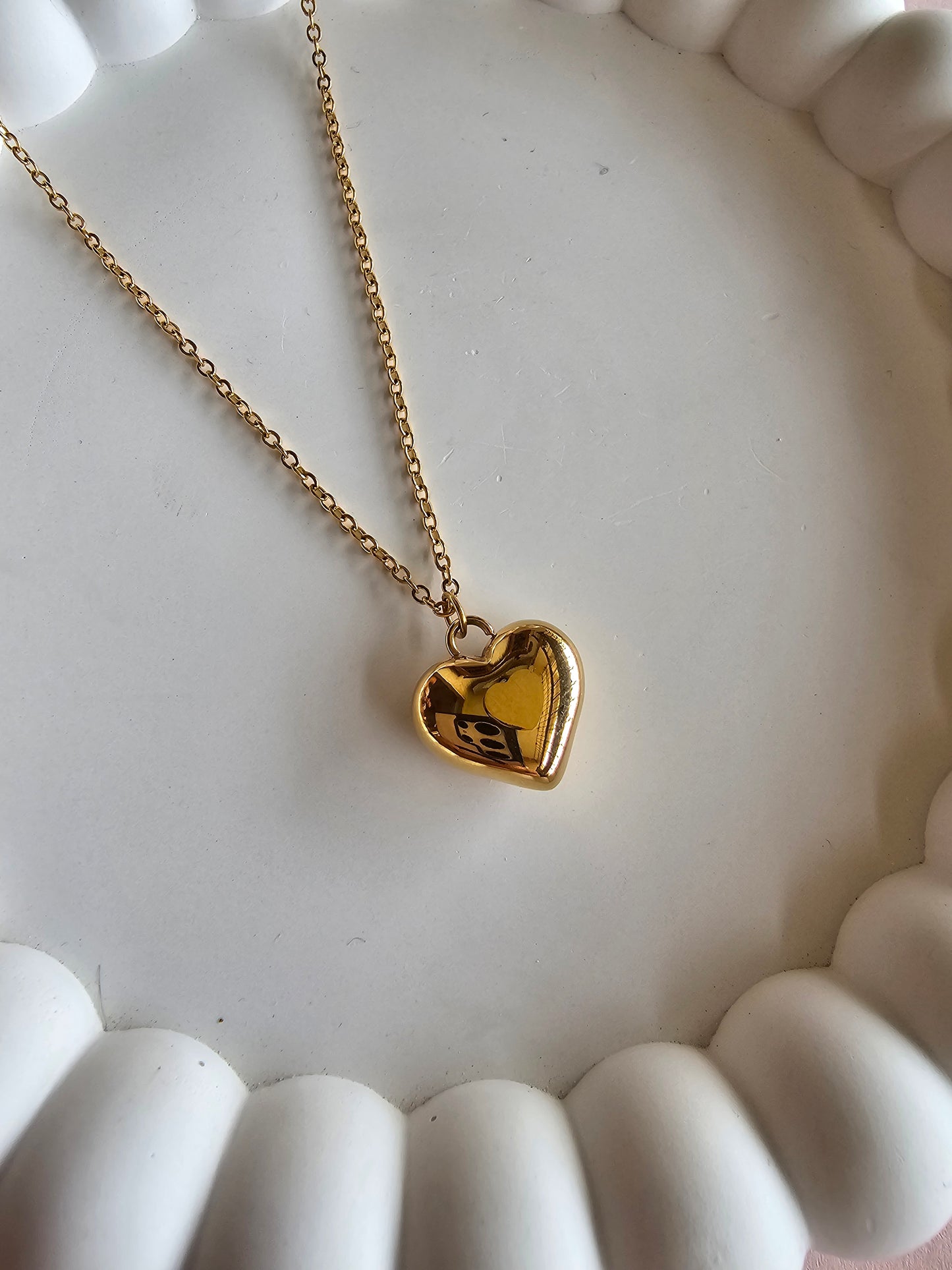 Golden Love Locket Necklace