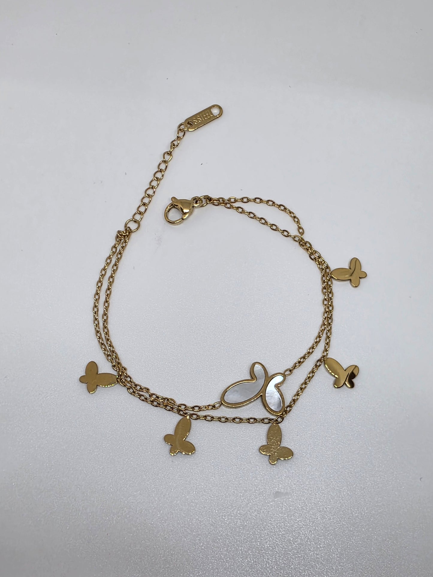 The Fluttering Grace Double-Layer Butterfly Bracelet