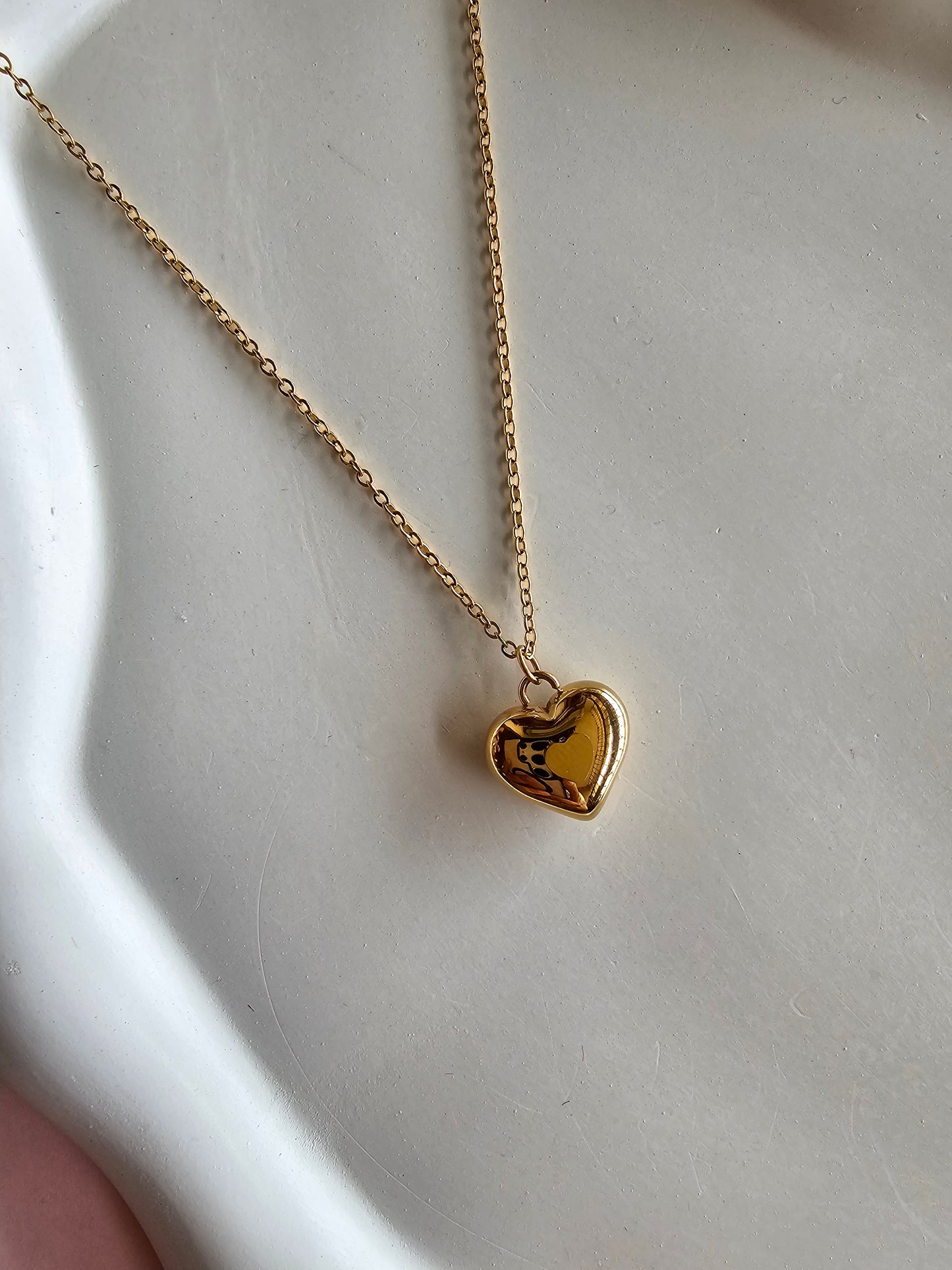 Golden Love Locket Necklace