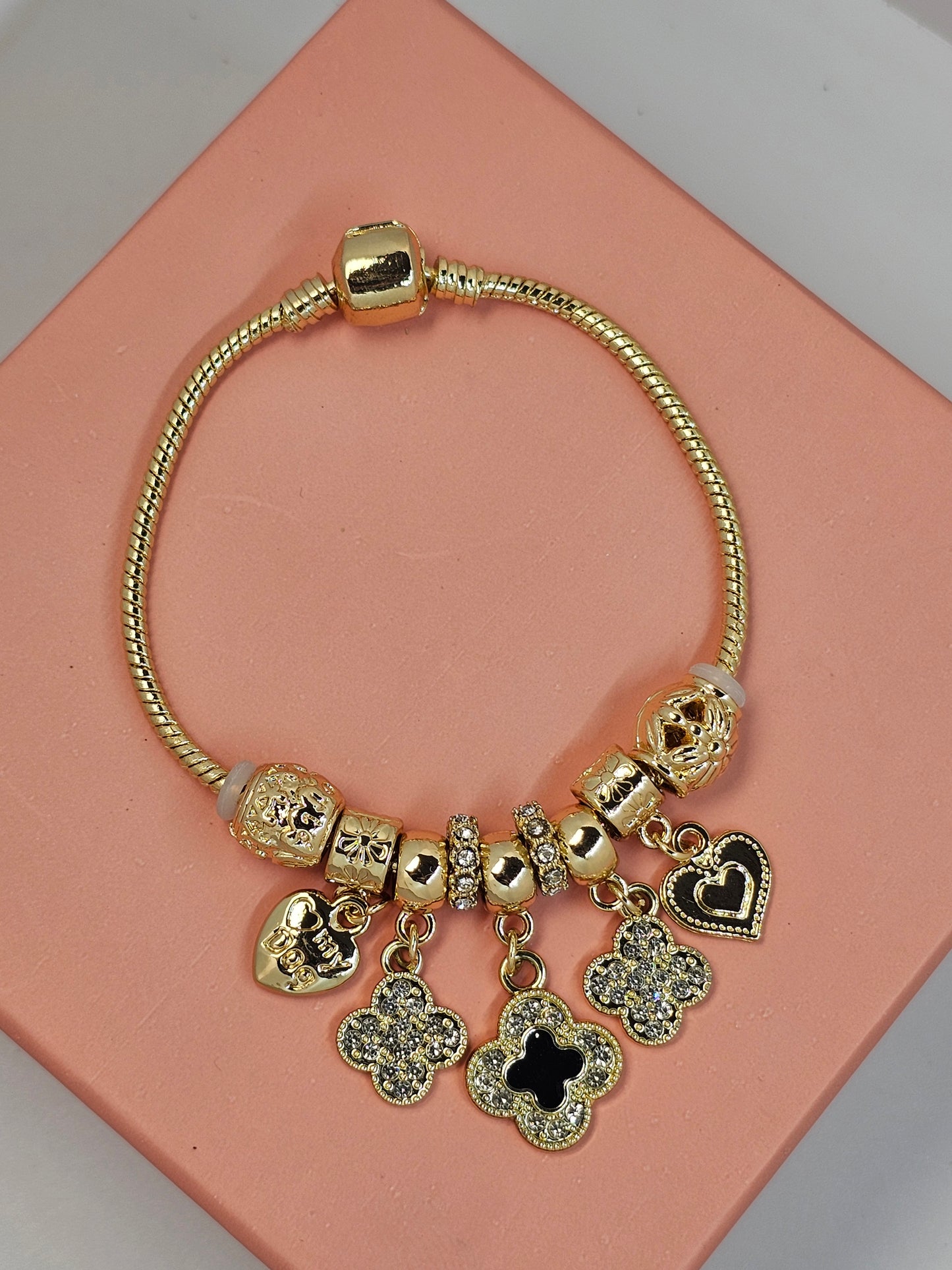 Royal Glow Charm Bracelet