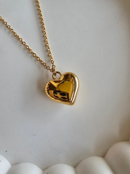 Golden Love Locket Necklace