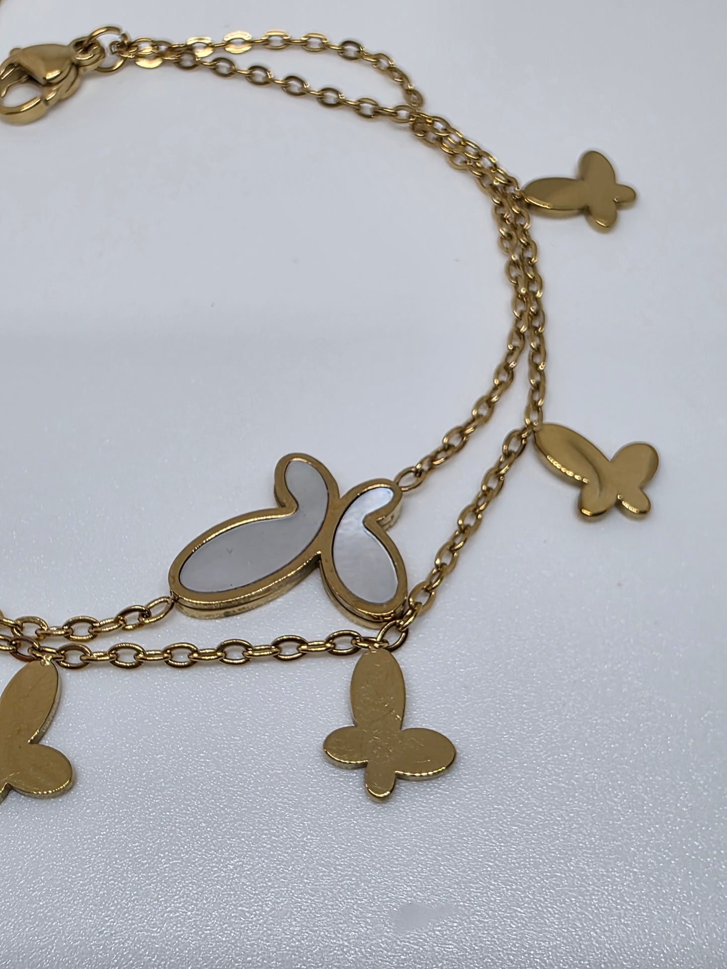 The Fluttering Grace Double-Layer Butterfly Bracelet