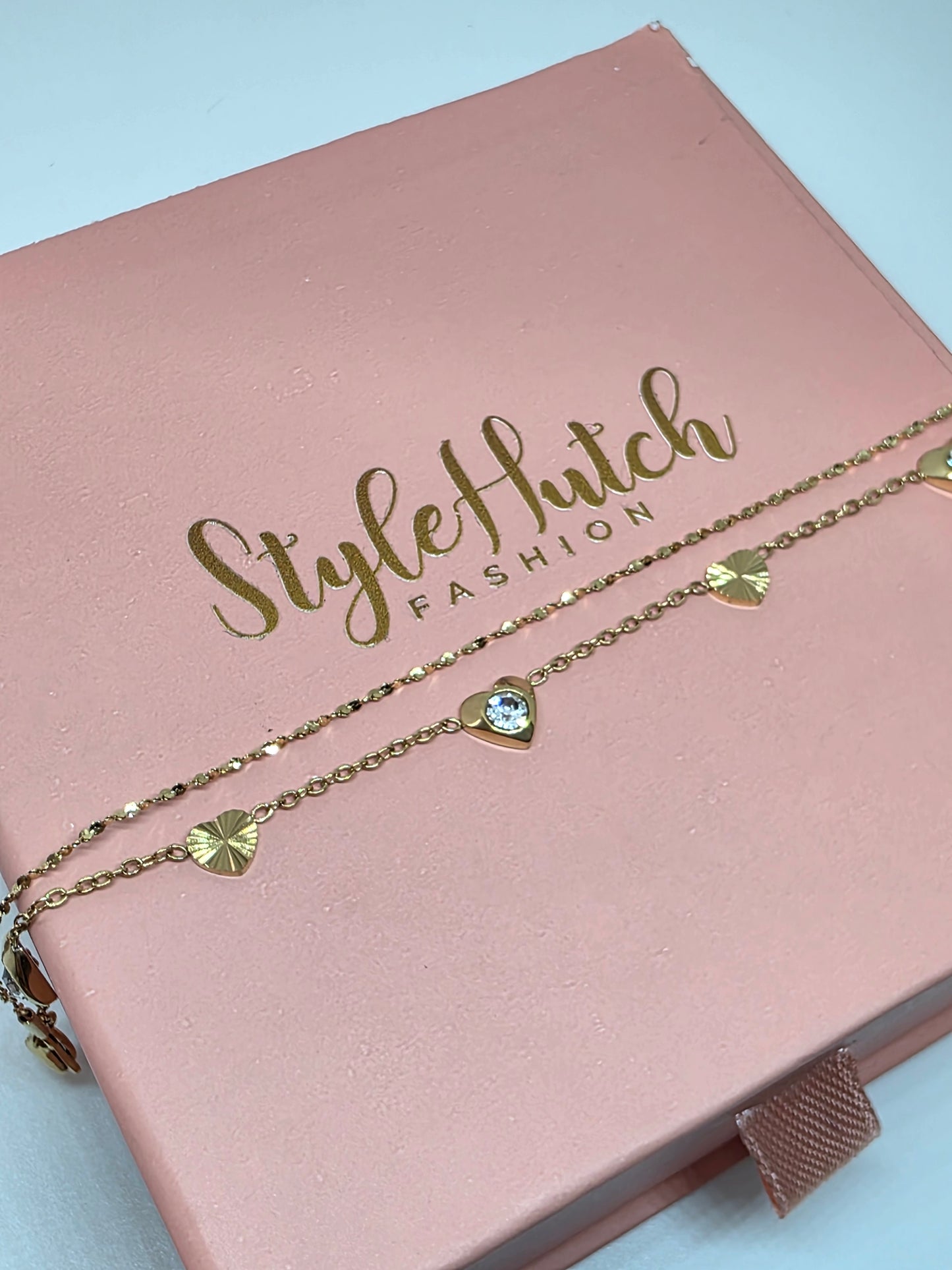 Golden Solstice Heart Bracelet
