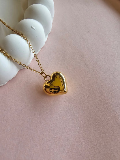Golden Love Locket Necklace