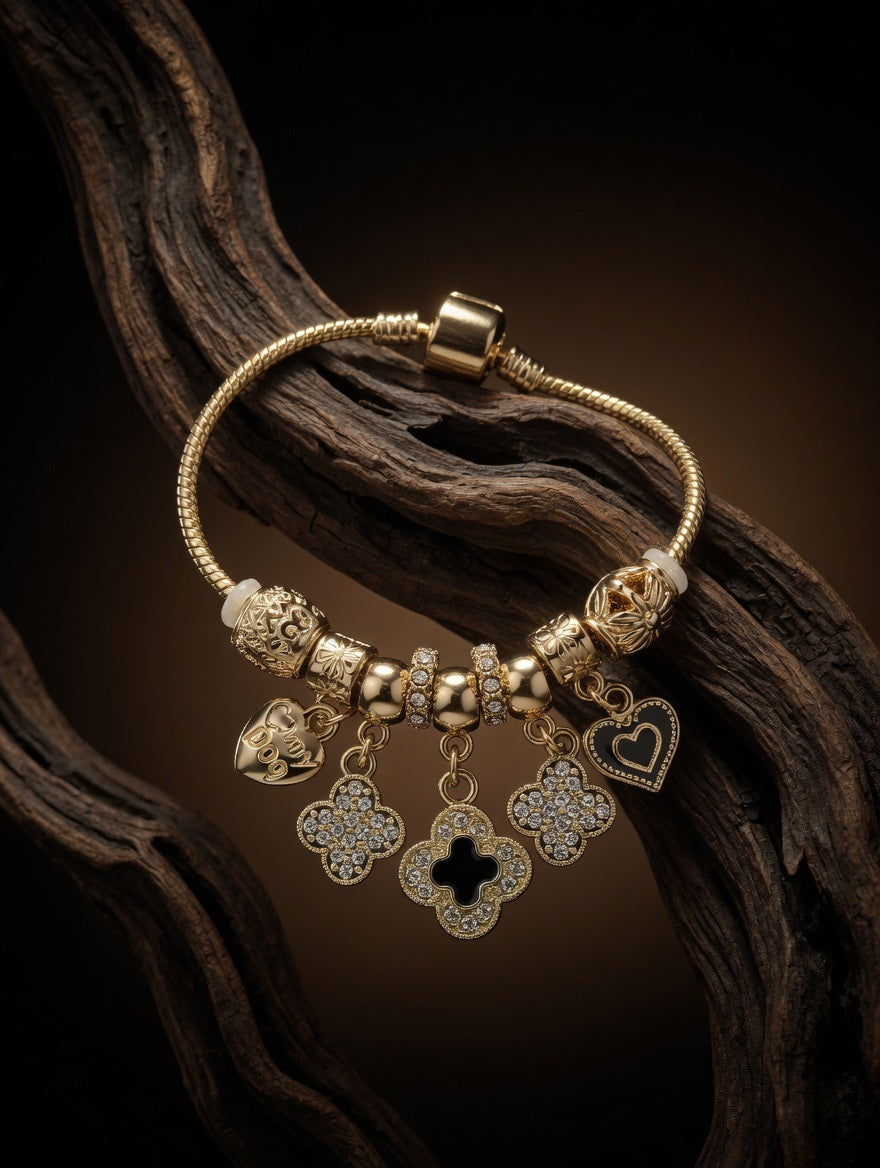 Royal Glow Charm Bracelet